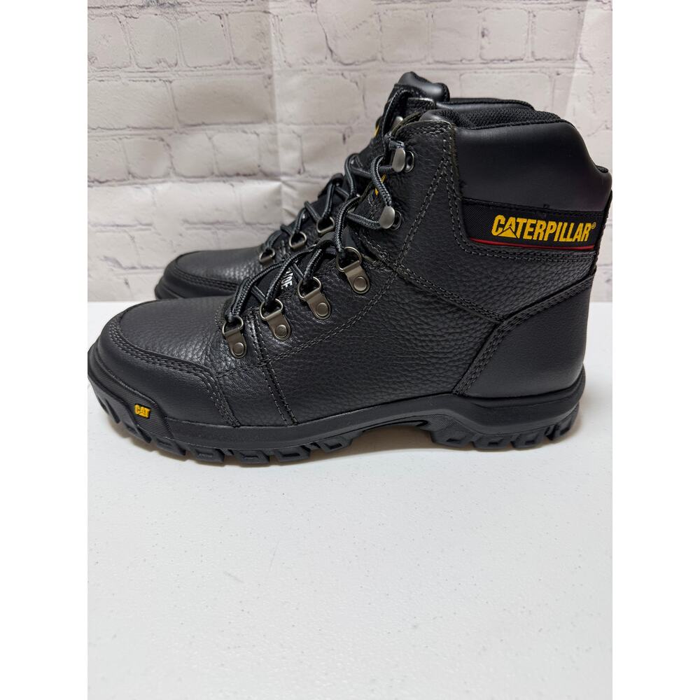 Caterpillar CAT Outline ST Steel Toe Work Boots Black Men’s 10.5 NIB - Picture 3 of 9